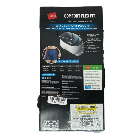 **CLEARANCE** HANES - Men’s 3pk Support Pouch Boxer Briefs. - Picture 2 of 7